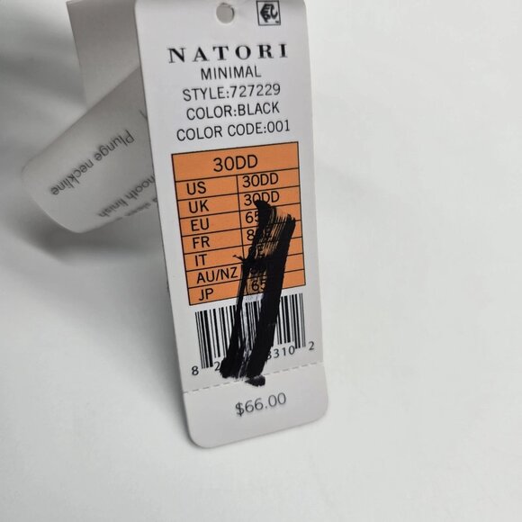 Natori Bra 30DD Black Push-Up Convertible Underwire J-Hook 727229 NWT - Picture 9 of 11